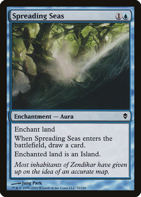 Spreading Seas - Zendikar Common Card