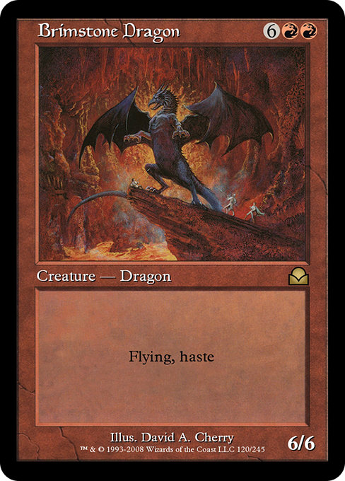Brimstone Dragon - Masters Edition II Rare Card