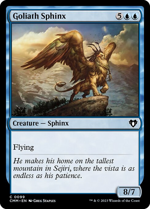 Goliath Sphinx - Commander Masters Common Card
