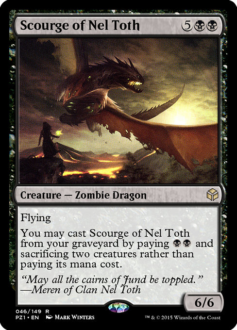 Scourge of Nel Toth - Legendary Cube Prize Pack Rare Card