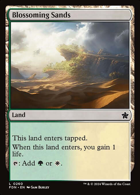 Blossoming Sands - Foundations Common Card