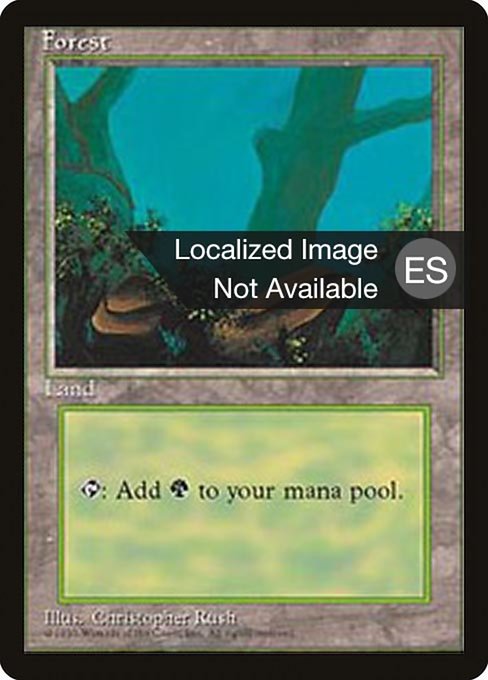 Forest - Fourth Edition Foreign Black Border Common Card