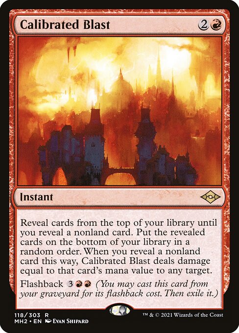 Calibrated Blast - Modern Horizons 2 Rare Card