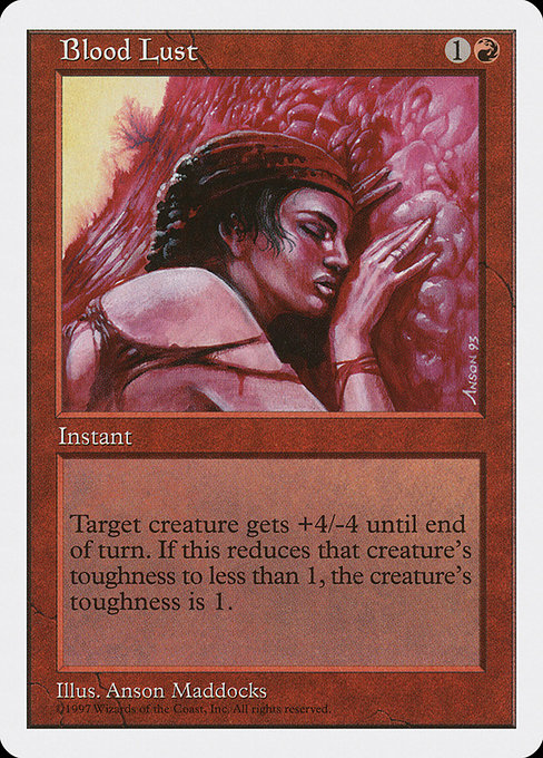 Blood Lust - Fifth Edition Common Card