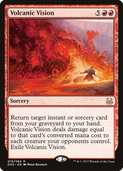 Volcanic Vision - Duel Decks: Mind vs. Might Rare Card