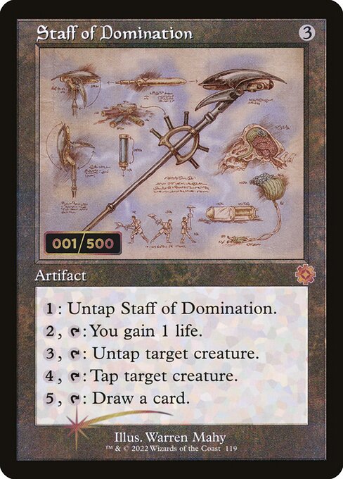 Staff of Domination - The Brothers' War Retro Artifacts Mythic Card