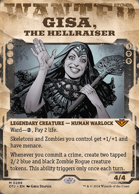 Gisa, the Hellraiser - Outlaws of Thunder Junction Mythic Card
