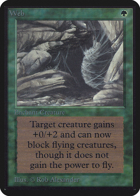 Web - Limited Edition Alpha Rare Card