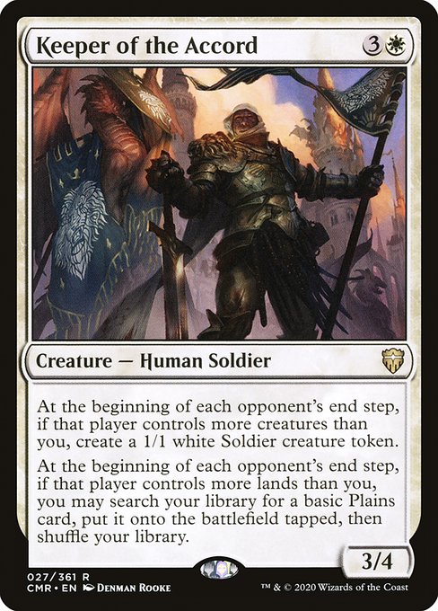 Keeper of the Accord - Commander Legends Rare Card