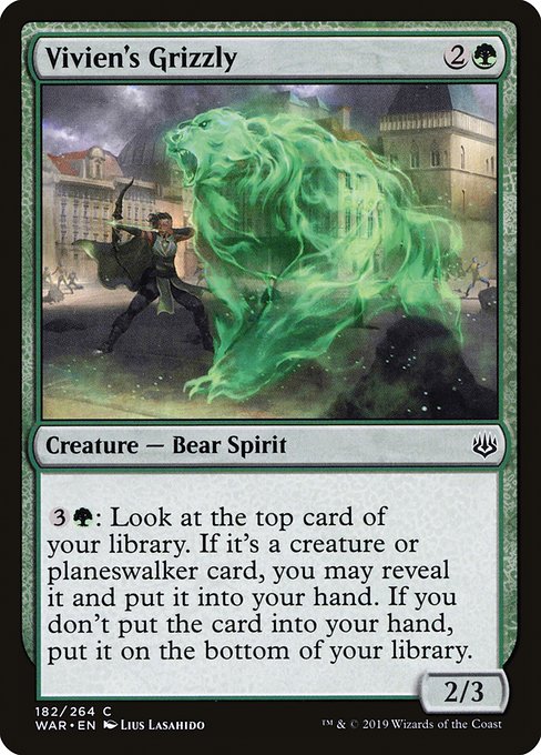Vivien's Grizzly - War of the Spark Common Card