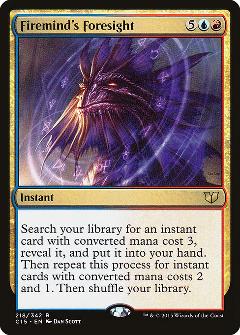 Firemind's Foresight - Commander 2015 Rare Card
