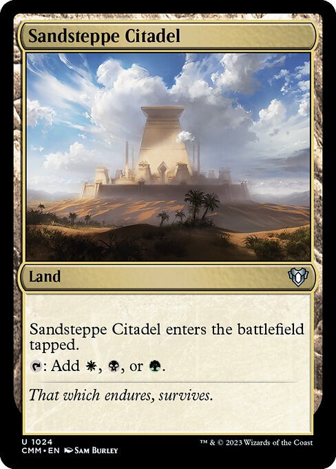 Sandsteppe Citadel - Commander Masters Uncommon Card