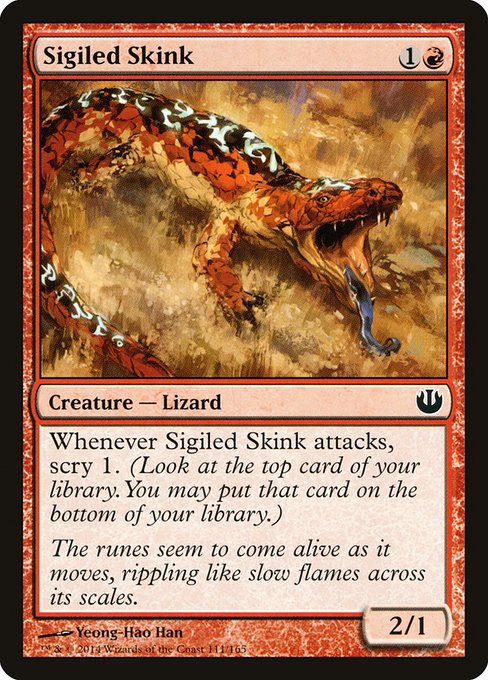 Sigiled Skink - Journey into Nyx Common Card