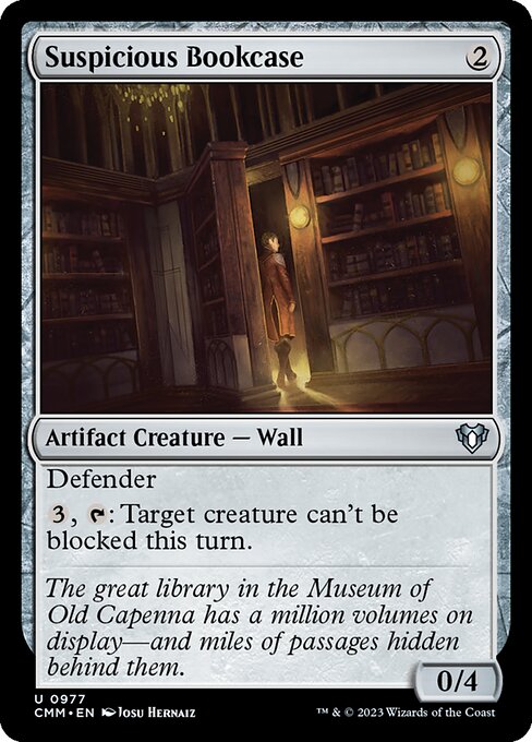 Suspicious Bookcase - Commander Masters Uncommon Card