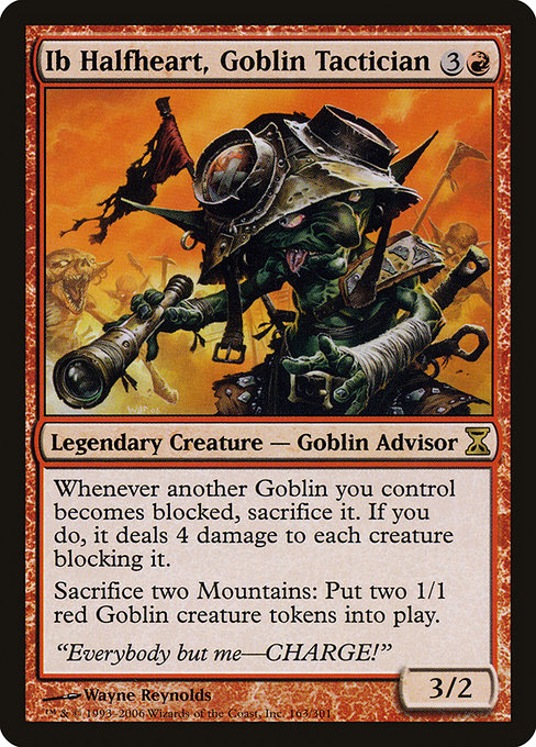 Ib Halfheart, Goblin Tactician - Time Spiral Rare Card