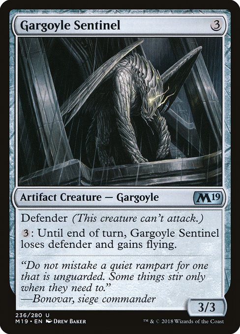 Gargoyle Sentinel - Core Set 2019 Uncommon Card