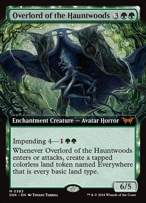 Overlord of the Hauntwoods - Duskmourn: House of Horror Mythic Card