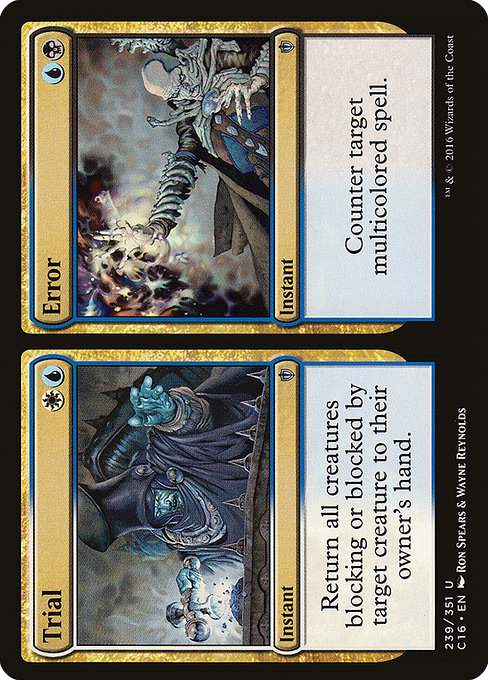 Trial // Error - Commander 2016 Uncommon Card