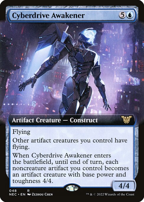 Cyberdrive Awakener - Neon Dynasty Commander Rare Card