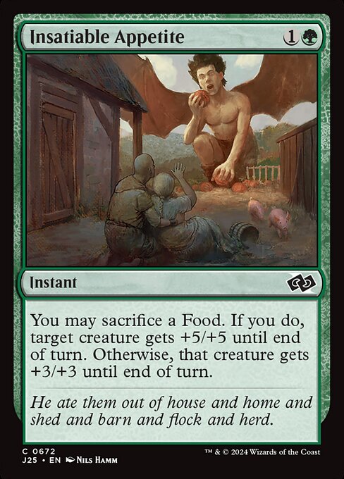 Insatiable Appetite - Foundations Jumpstart Common Card