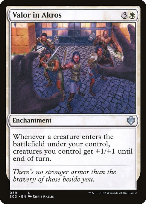 Valor in Akros - Starter Commander Decks Uncommon Card