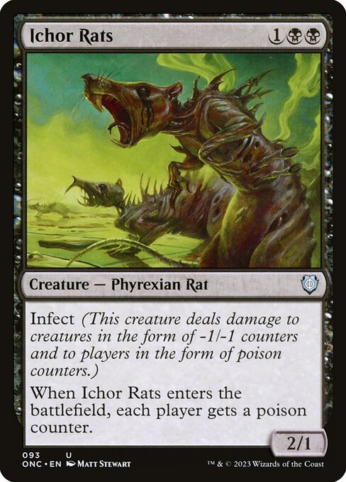 Ichor Rats - Phyrexia: All Will Be One Commander Uncommon Card