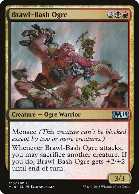 Brawl-Bash Ogre - Core Set 2019 Uncommon Card