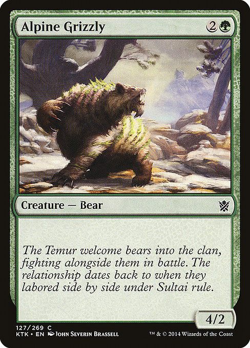 Alpine Grizzly - Khans of Tarkir Common Card