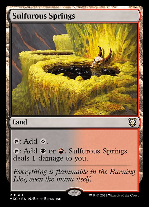 Sulfurous Springs - Modern Horizons 3 Commander Rare Card
