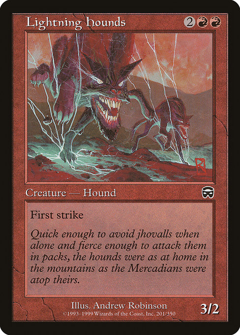 Lightning Hounds - Mercadian Masques Common Card