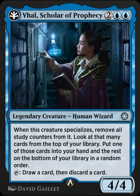 Vhal, Scholar of Prophecy - Alchemy Horizons: Baldur's Gate Uncommon Card