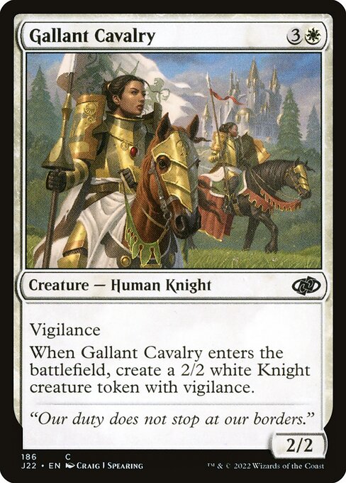 Gallant Cavalry - Jumpstart 2022 Common Card