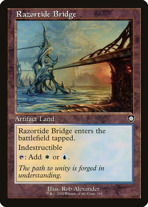 Razortide Bridge - The Brothers' War Commander Common Card