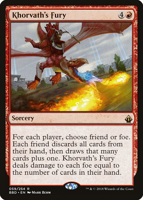 Khorvath's Fury - Battlebond Rare Card
