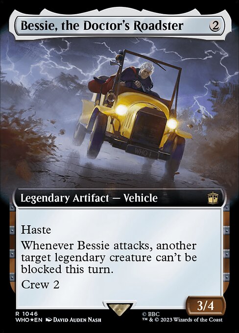 Bessie, the Doctor's Roadster - Doctor Who Rare Card