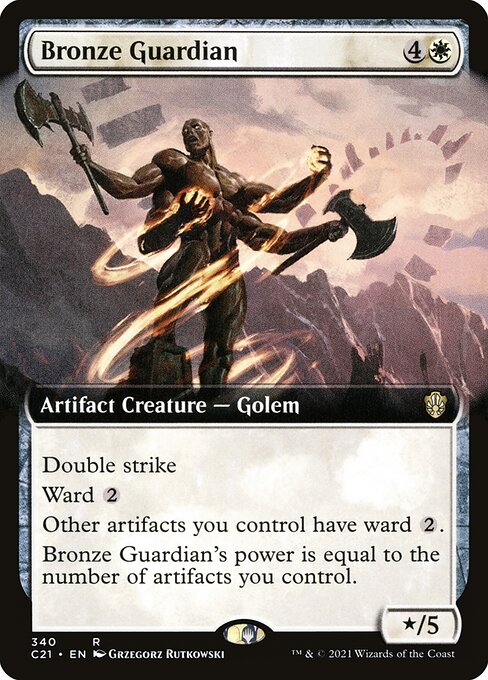 Bronze Guardian - Commander 2021 Rare Card