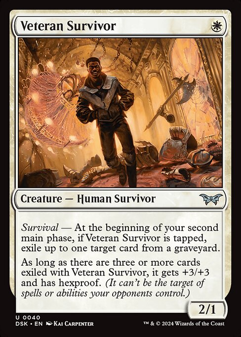 Veteran Survivor - Duskmourn: House of Horror Uncommon Card