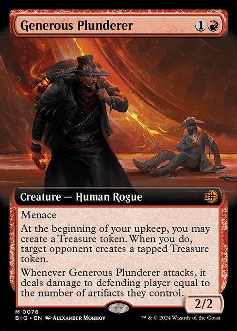 Generous Plunderer - The Big Score Mythic Card