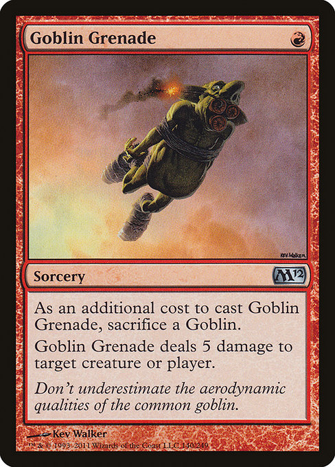 Goblin Grenade - Magic 2012 Uncommon Card