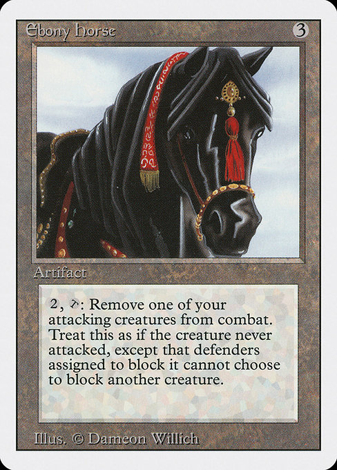 Ebony Horse - Revised Edition Rare Card