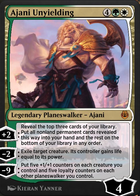 Ajani Unyielding - Kaladesh Remastered Mythic Card