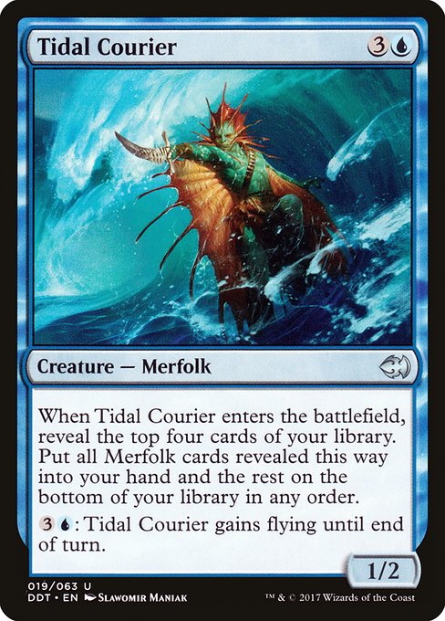 Tidal Courier - Duel Decks: Merfolk vs. Goblins Uncommon Card