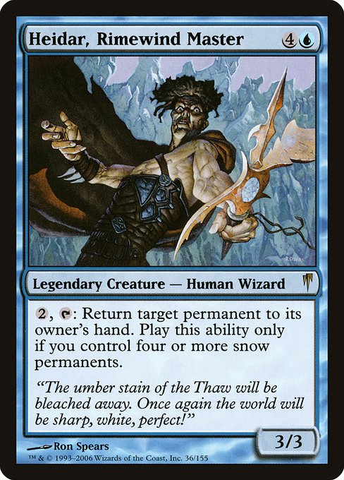 Heidar, Rimewind Master - Coldsnap Rare Card