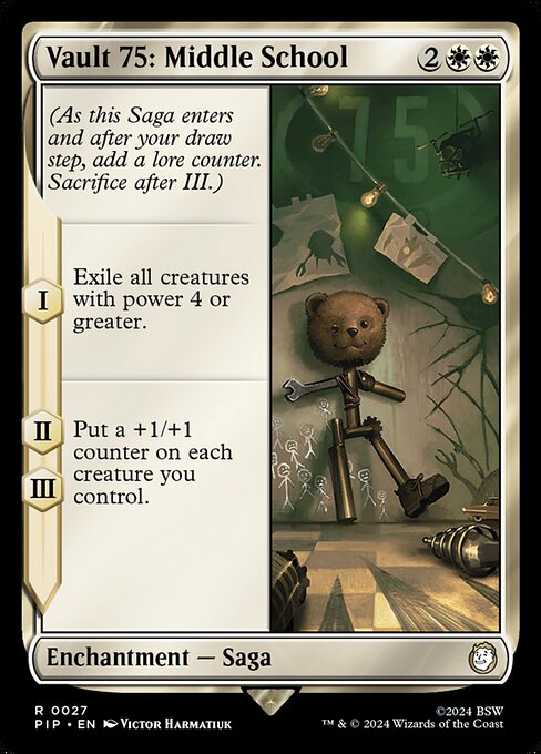 Vault 75: Middle School - Fallout Rare Card