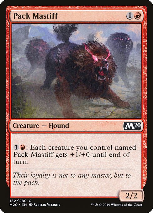 Pack Mastiff - Core Set 2020 Common Card