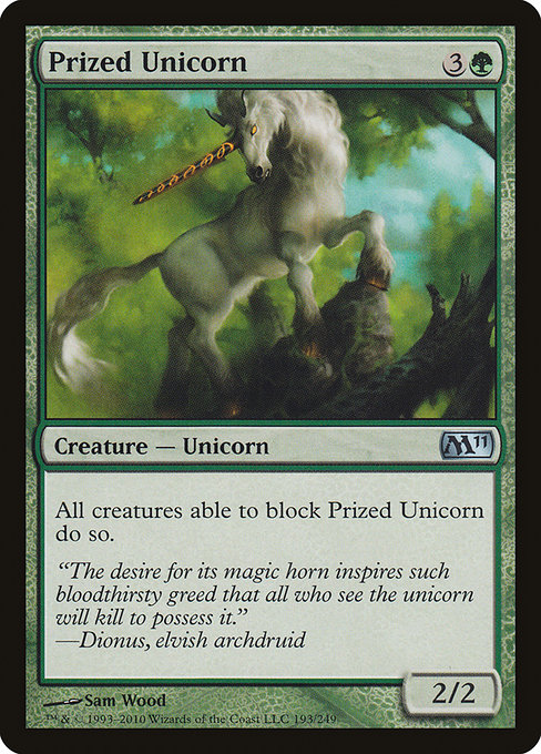 Prized Unicorn - Magic 2011 Uncommon Card