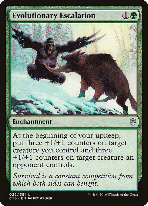 Evolutionary Escalation - Commander 2016 Uncommon Card
