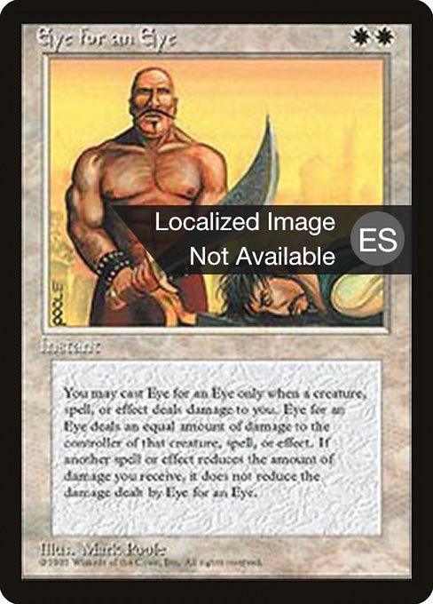 Eye for an Eye - Fourth Edition Foreign Black Border Rare Card
