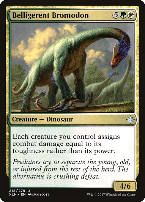 Belligerent Brontodon - Ixalan Uncommon Card