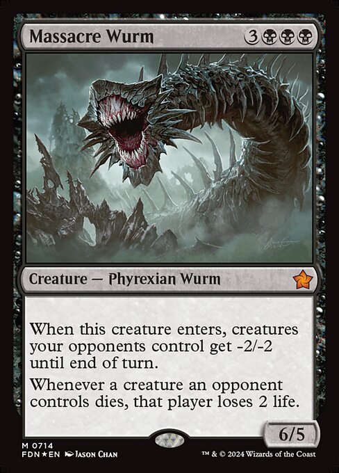 Massacre Wurm - Foundations Mythic Card
